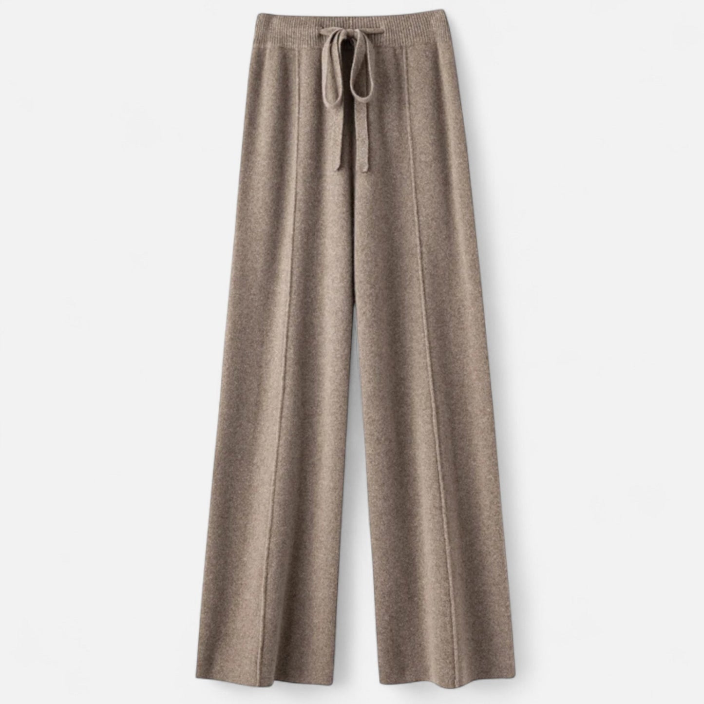 Comfortable Wool Flared Leg Knit Pants