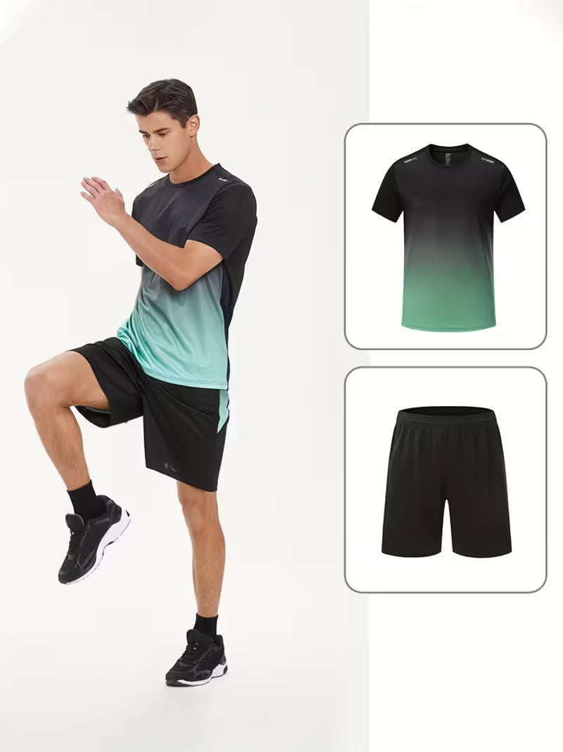 Moisture-Wicking Athletic 2-Piece Sports Set
