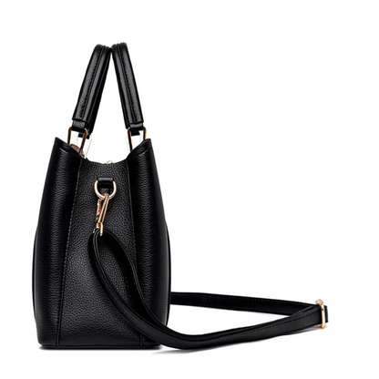 Premium Women's Shoulder Bag - Chic Faux Leather Tote