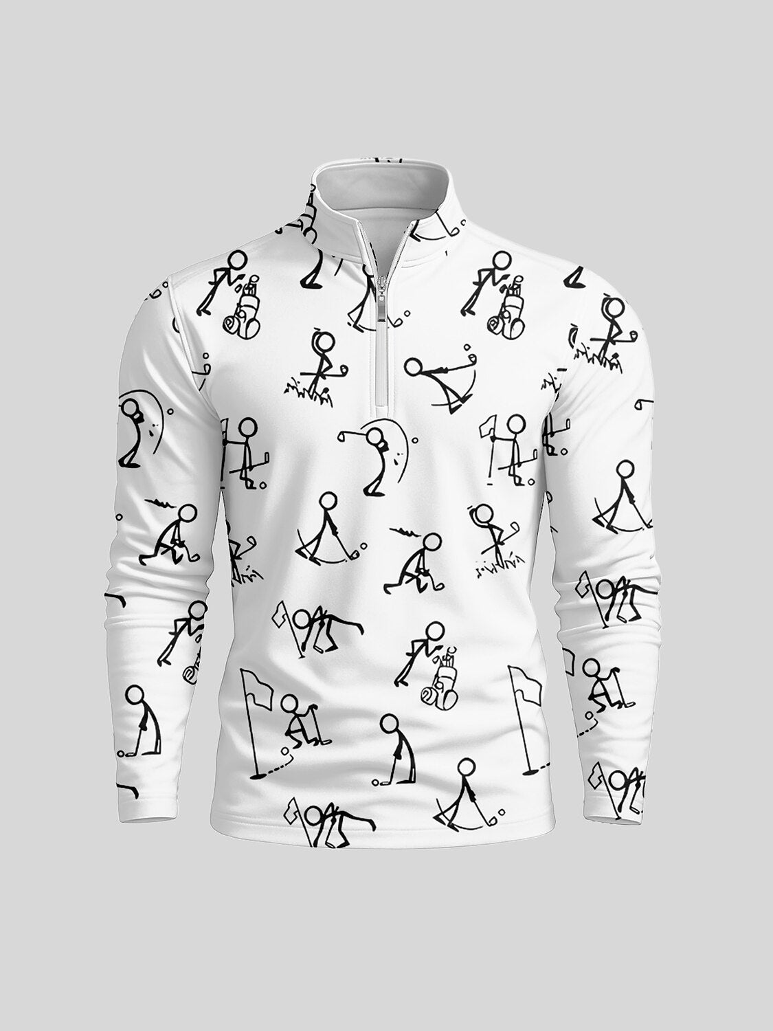 Performance Men's Golf Quarter Zip UPF 50 Shirt