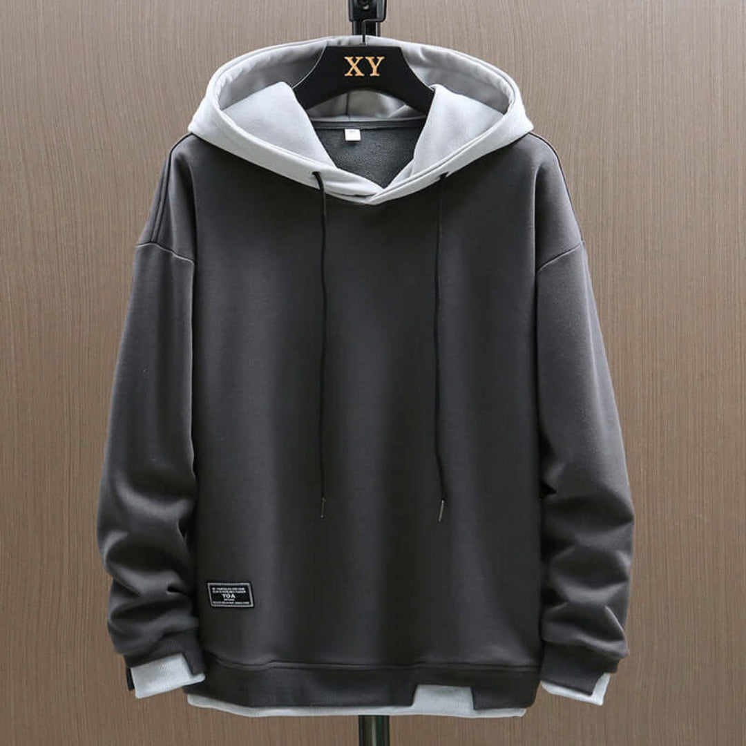Large Graphic Hooded Sweatshirt for Men
