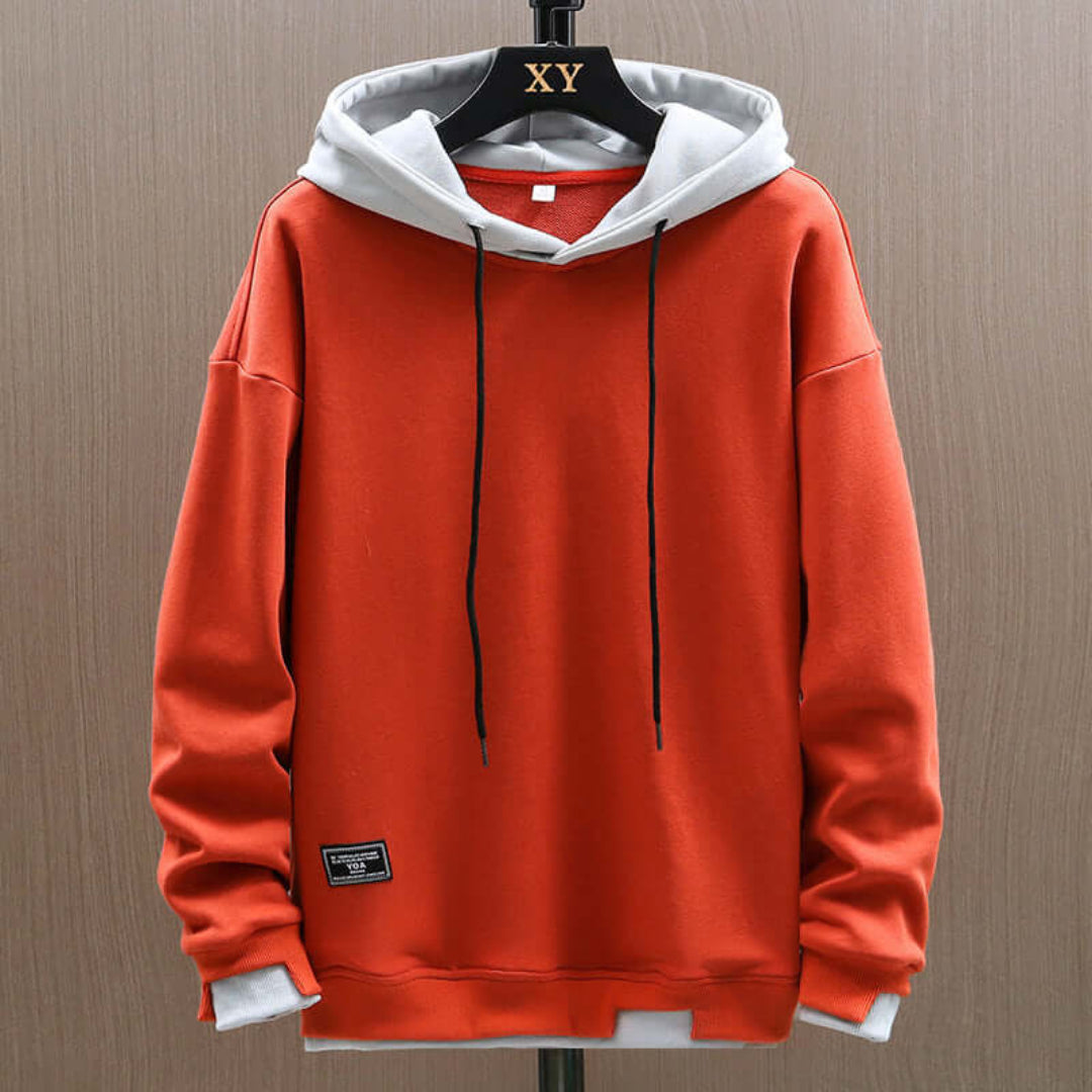 Large Graphic Hooded Sweatshirt for Men