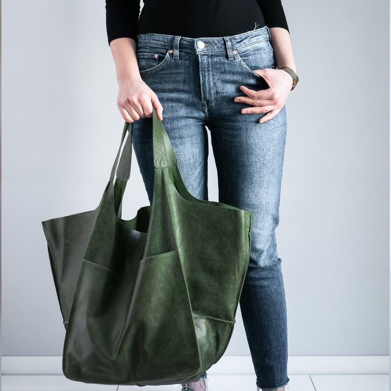 Large Leather Duffel Bag | Classic Travel Tote