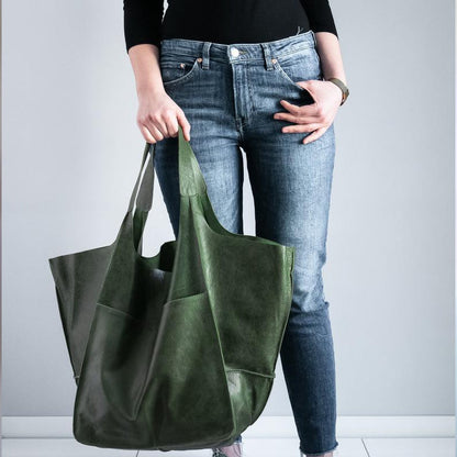 Large Leather Duffel Bag | Classic Travel Tote