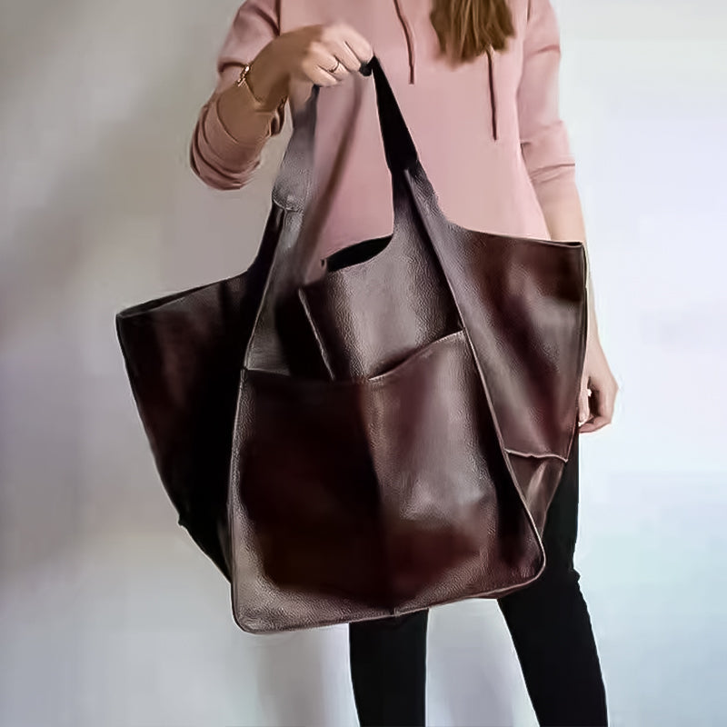Large Leather Duffel Bag | Classic Travel Tote