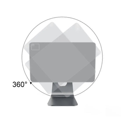 "Sleek magnetic iPad stand holder for home office, compatible with iPad Pro and Air, enhancing modern desk aesthetics."