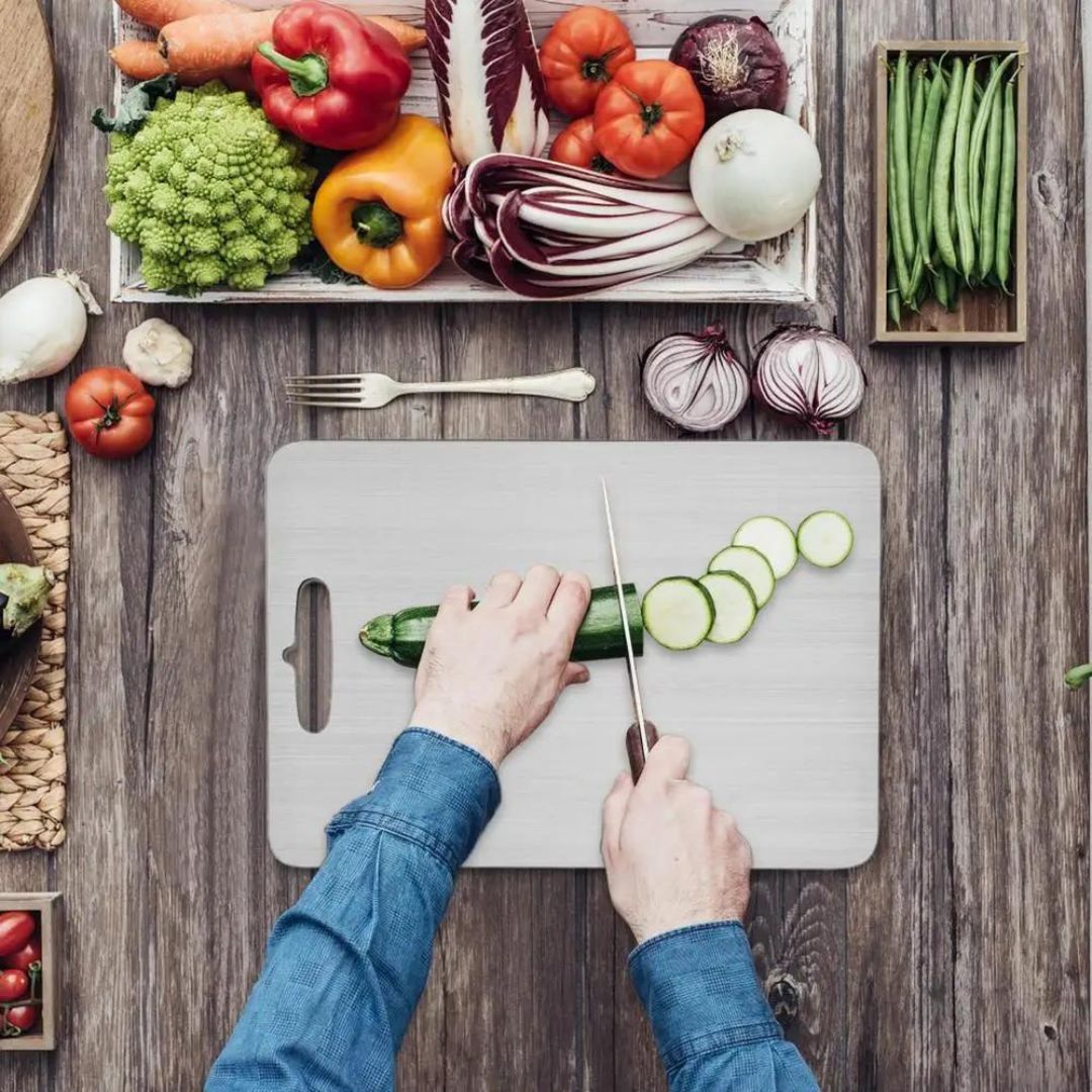 Durable Metal Chopping Board for Home - Luxivelle