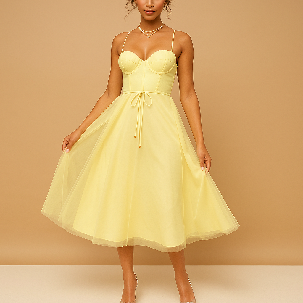 Elegant chiffon maxi dress for women with sleeveless design and tulle overlay, perfect for weddings, formal parties, and special events.