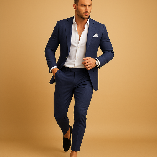 Classic Fit Men's Suit Jacket and Trousers - Luxivelle