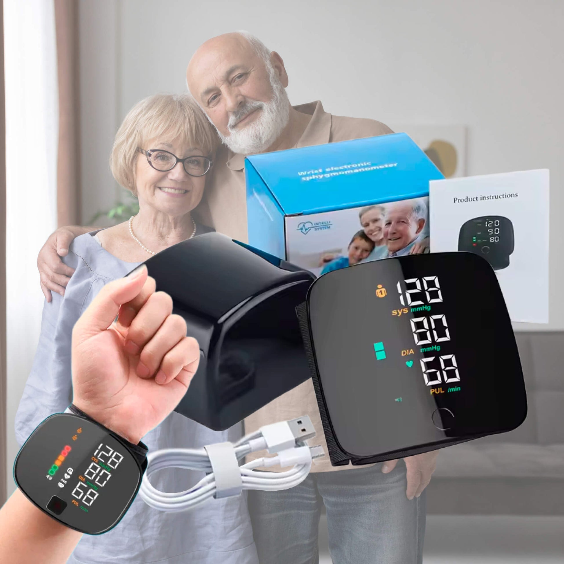 Accurate Voice Alert Wrist Blood Pressure Tracker - Luxivelle