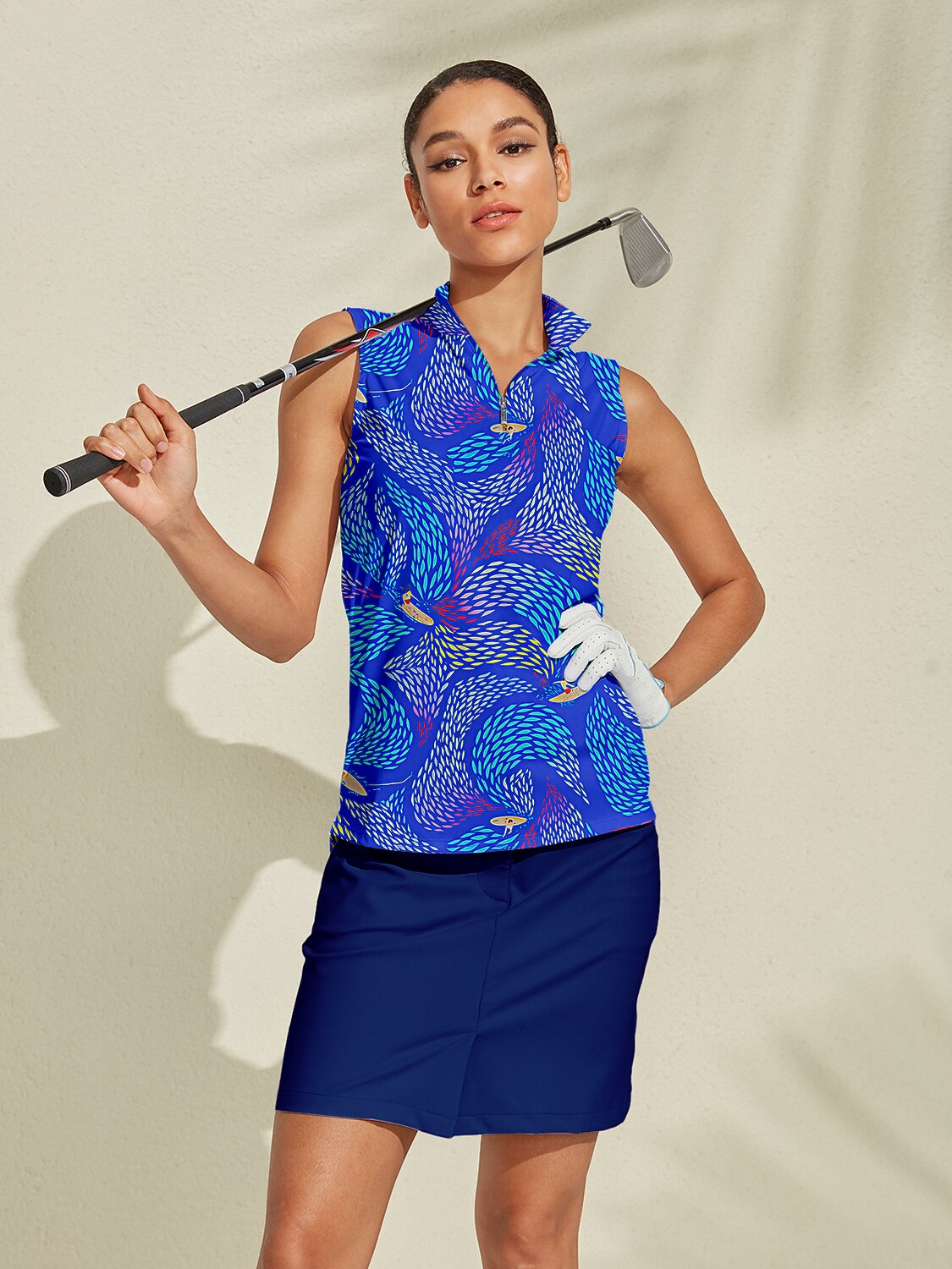Fun Marine Golf Quarter Zip Sun Shirt - Luxivelle
