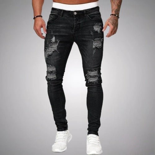 Distressed Denim Mens Jeans - Luxivelle