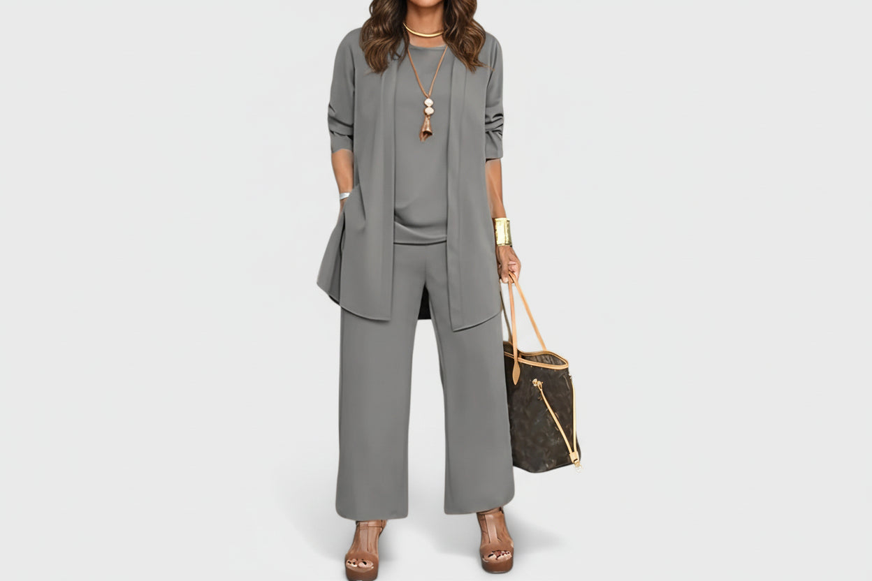 Relaxed Fit 3 Piece Outfit Set - Luxivelle