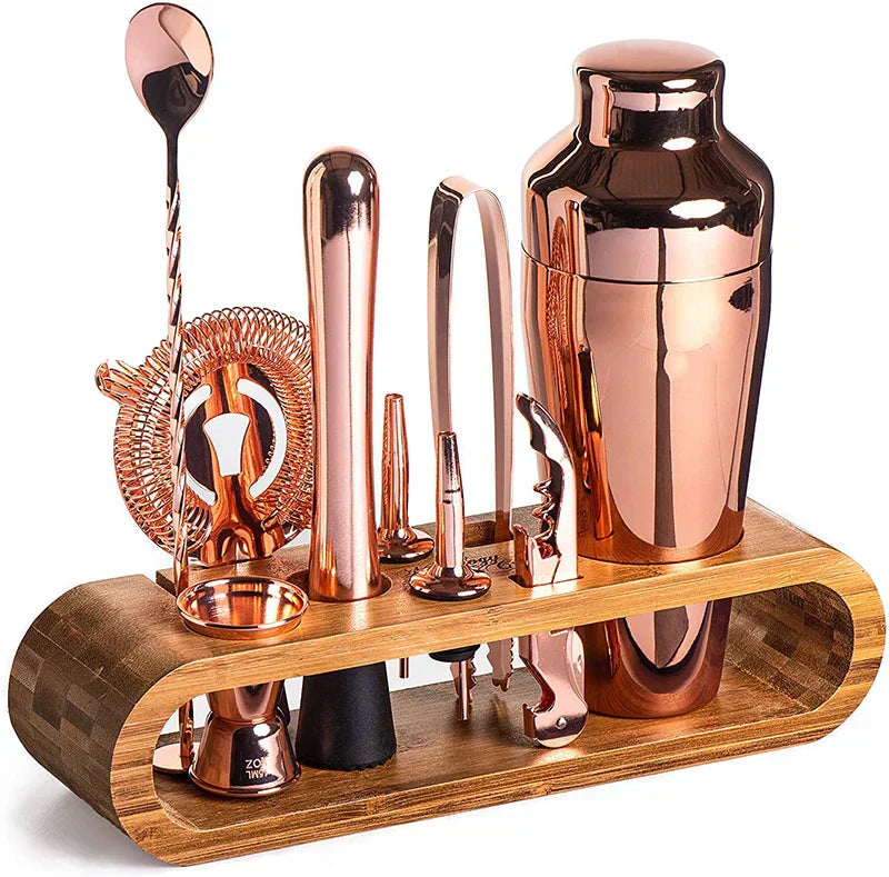 Premium Metal Home Bar Set – Cocktail Making Kit - Luxivelle