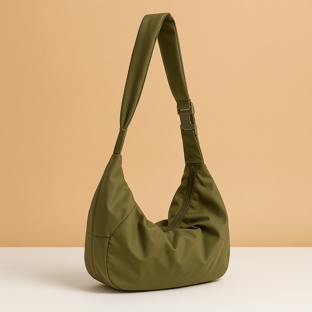 Spacious puffer crossbody bag for women with water-resistant finish, thick shoulder strap, and roomy interior—ideal for travel and everyday use.