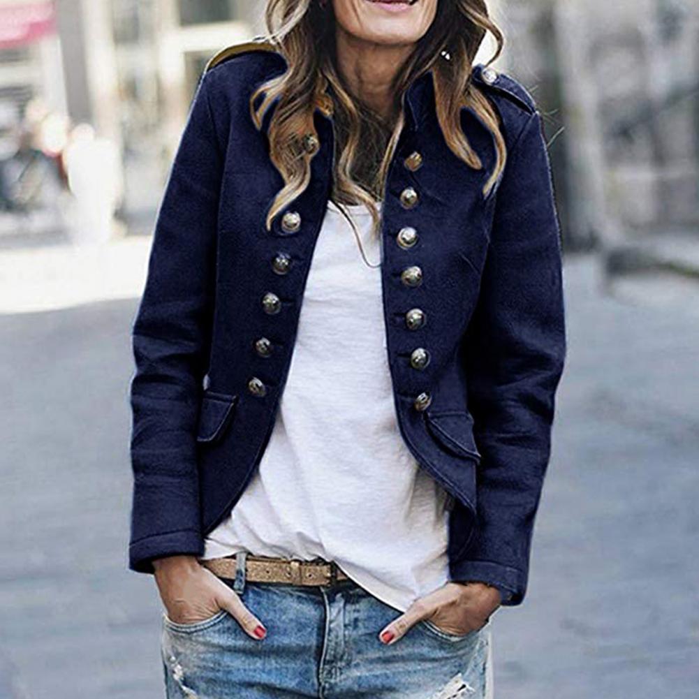 Classic Double Breasted Women's Blazer Jacket