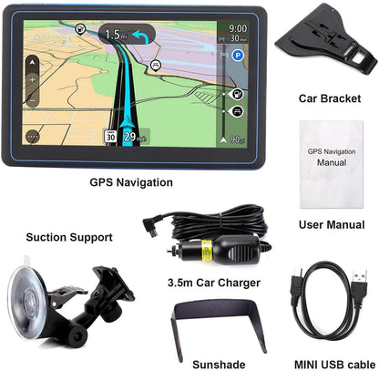 Compact 7 Car GPS Navigator with Lifetime Maps Update