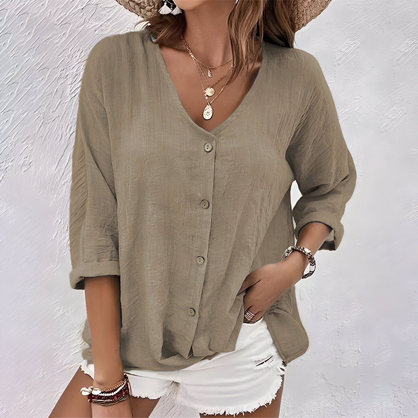 Casual Loose Fit Women's Blouse