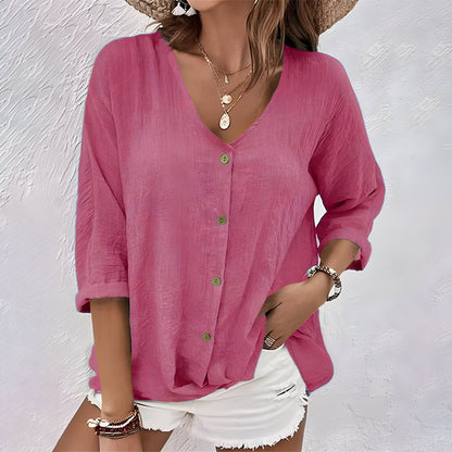 Casual Loose Fit Women's Blouse