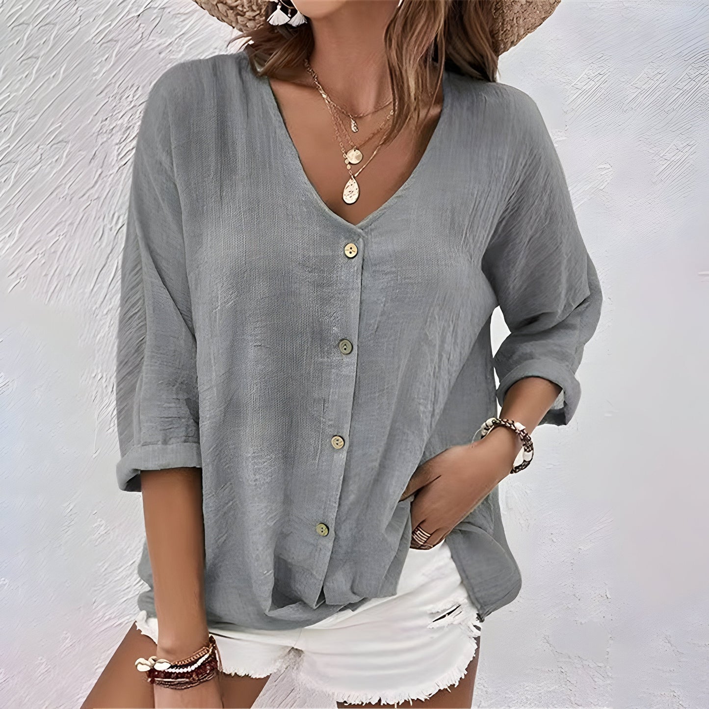 Casual Loose Fit Women's Blouse