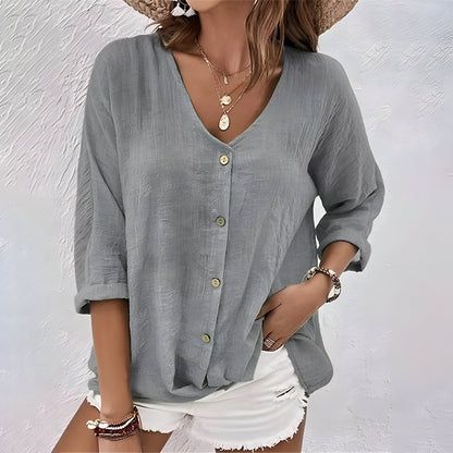 Casual Loose Fit Women's Blouse