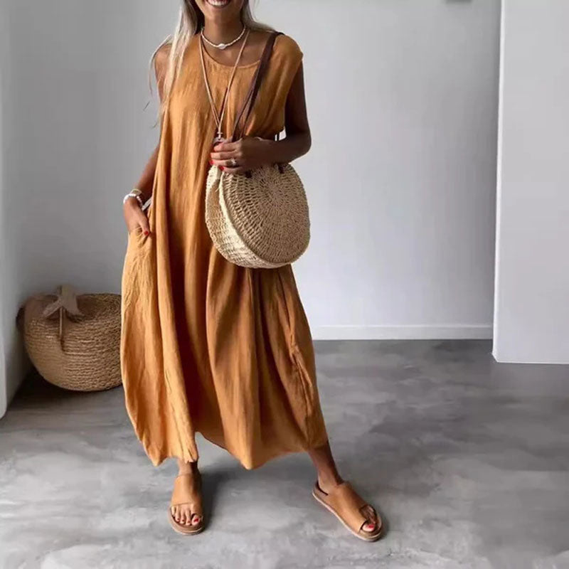 Comfy Summer Sundress with Pockets