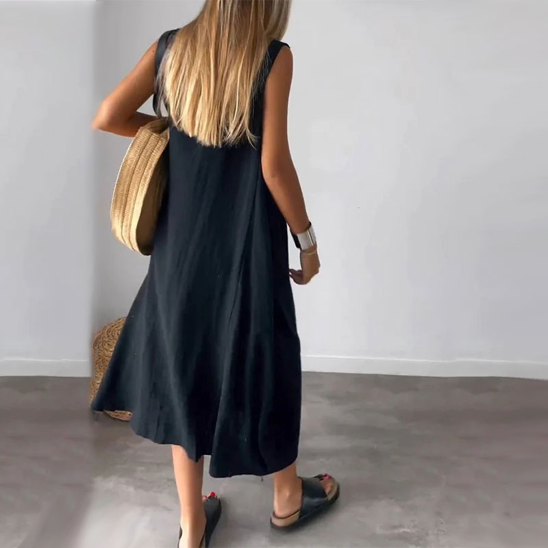 Comfy Summer Sundress with Pockets