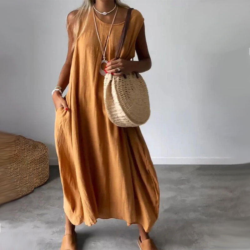 Comfy Summer Sundress with Pockets