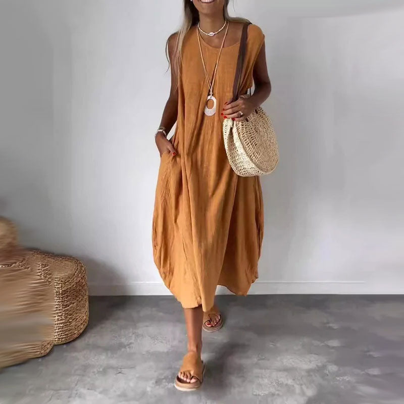 Comfy Summer Sundress with Pockets