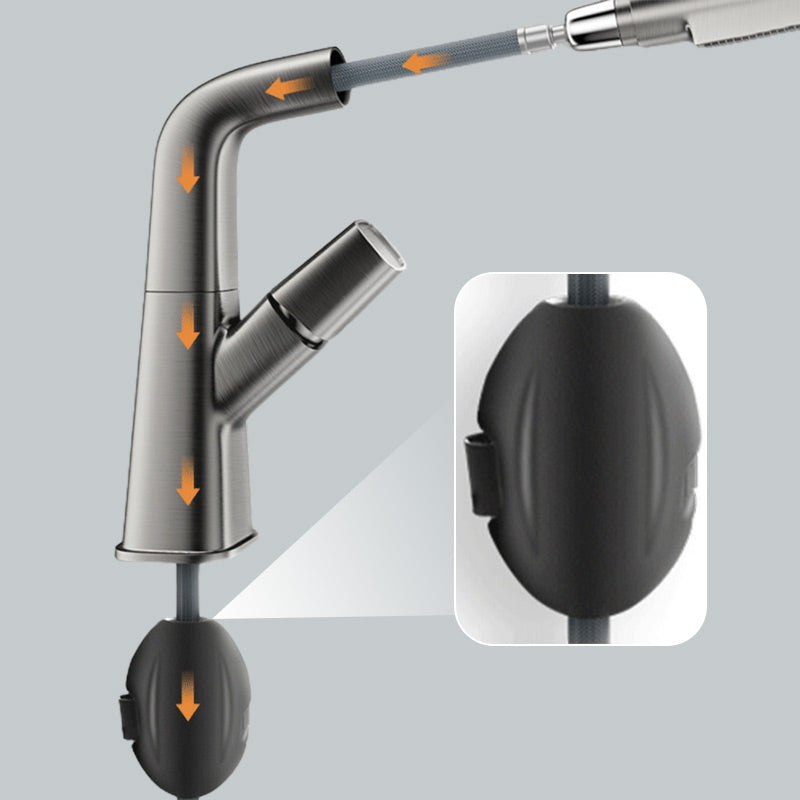 Stylish Kitchen Faucet with Pull-Out Spray - 360° Rotating Head