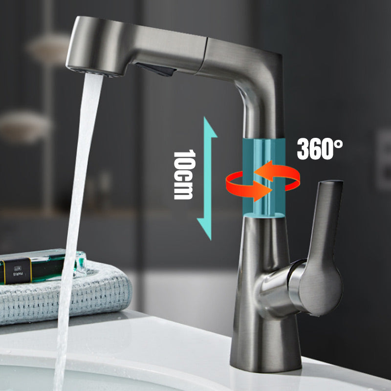 Stylish Kitchen Faucet with Pull-Out Spray - 360° Rotating Head