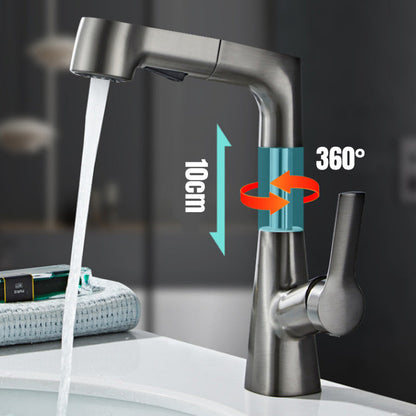 Stylish Kitchen Faucet with Pull-Out Spray - 360° Rotating Head