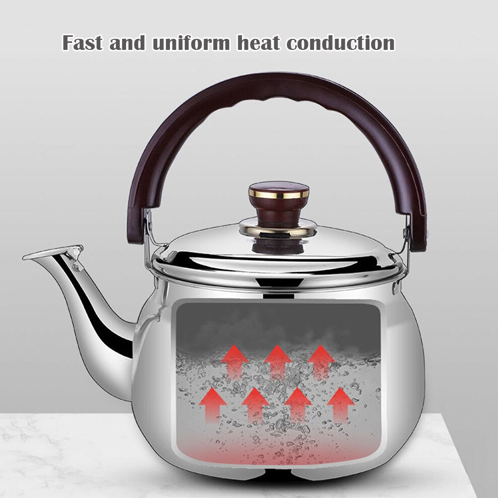 Heavy Duty Stainless Steel Whistling Tea Kettle