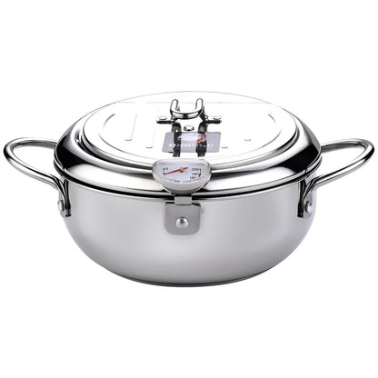 Large Electric Deep Fryer with Temperature Control - Luxivelle