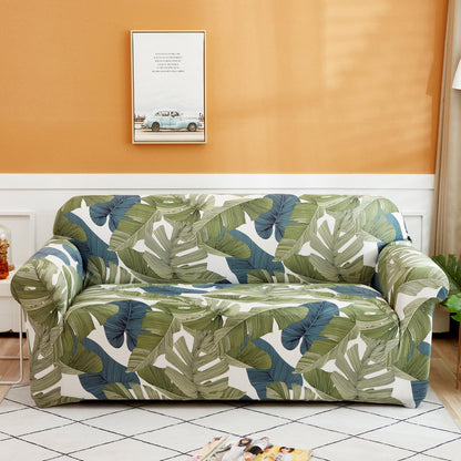 Flexible Universal Sofa Slipcover with Floral Design - Luxivelle