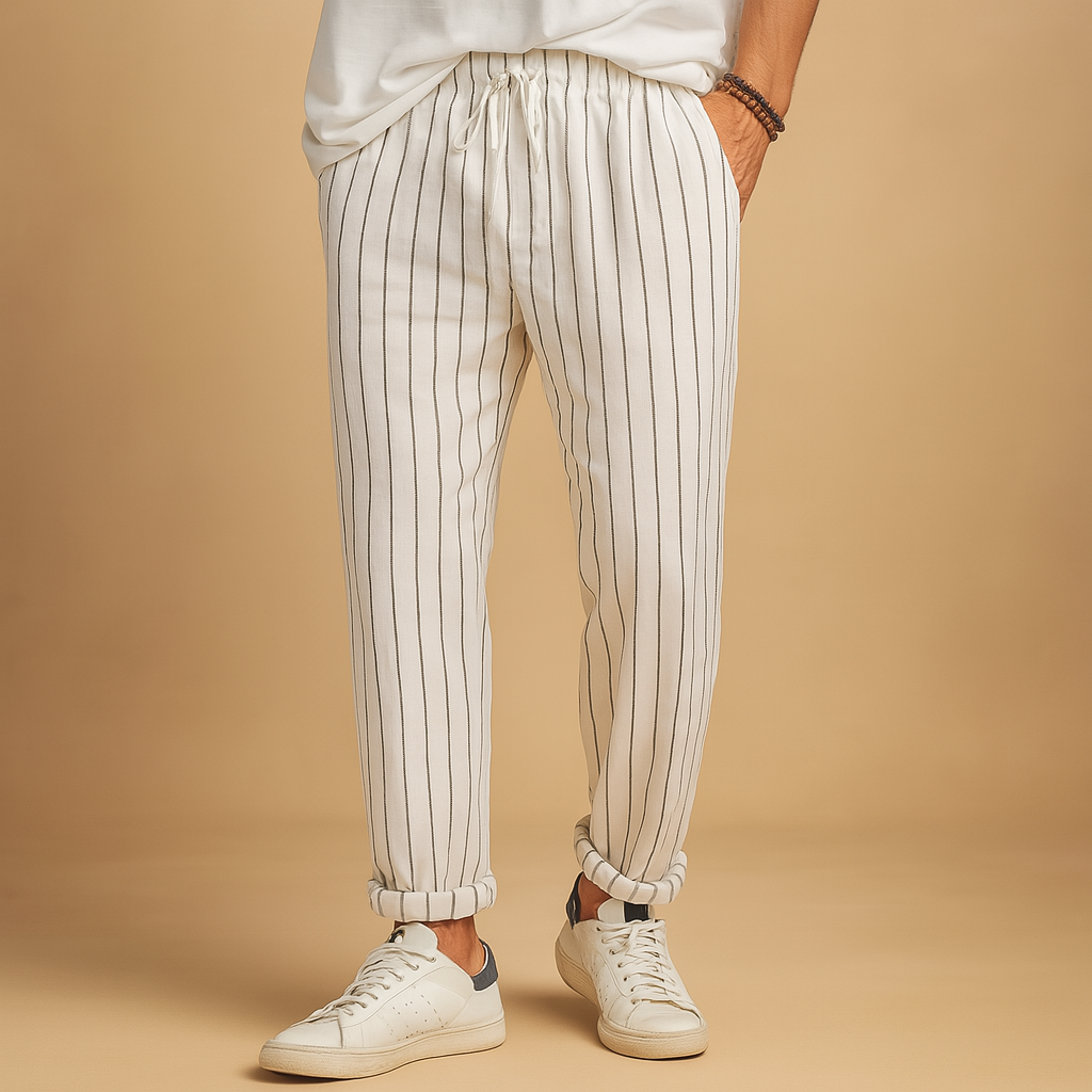 Men's Classic Stripe Trousers - Luxivelle