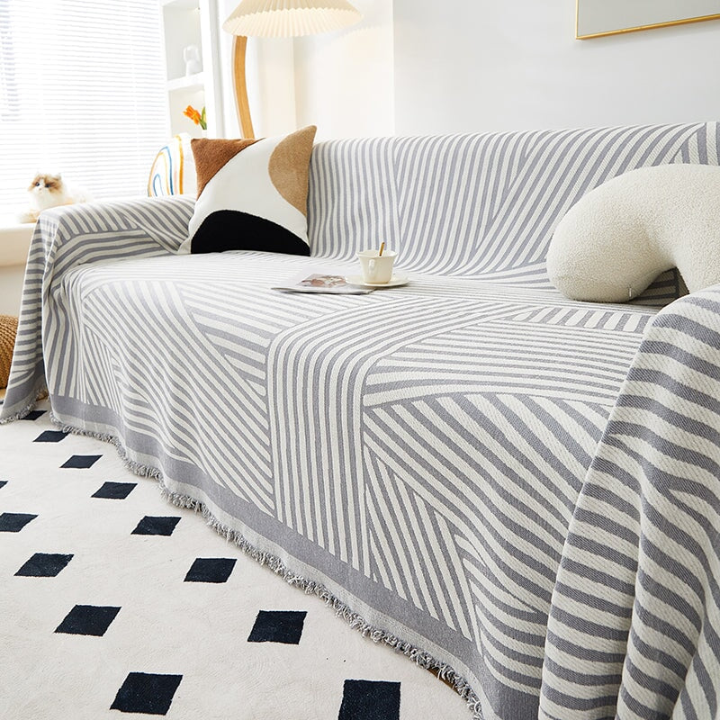 Colorful Couch Throw Blanket - Soft Elastic Material - Luxivelle
