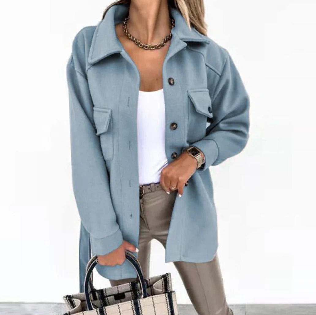 Women's Lightweight Spring Jacket with Slim Fit Design - Luxivelle