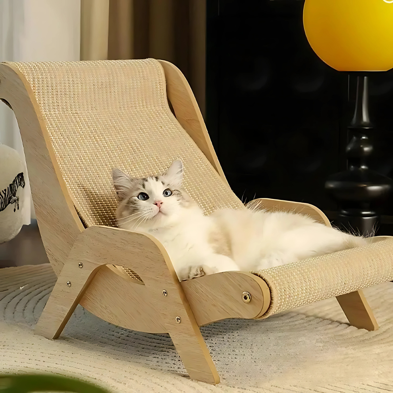Comfy Cat Scratching Post Chair - Luxivelle