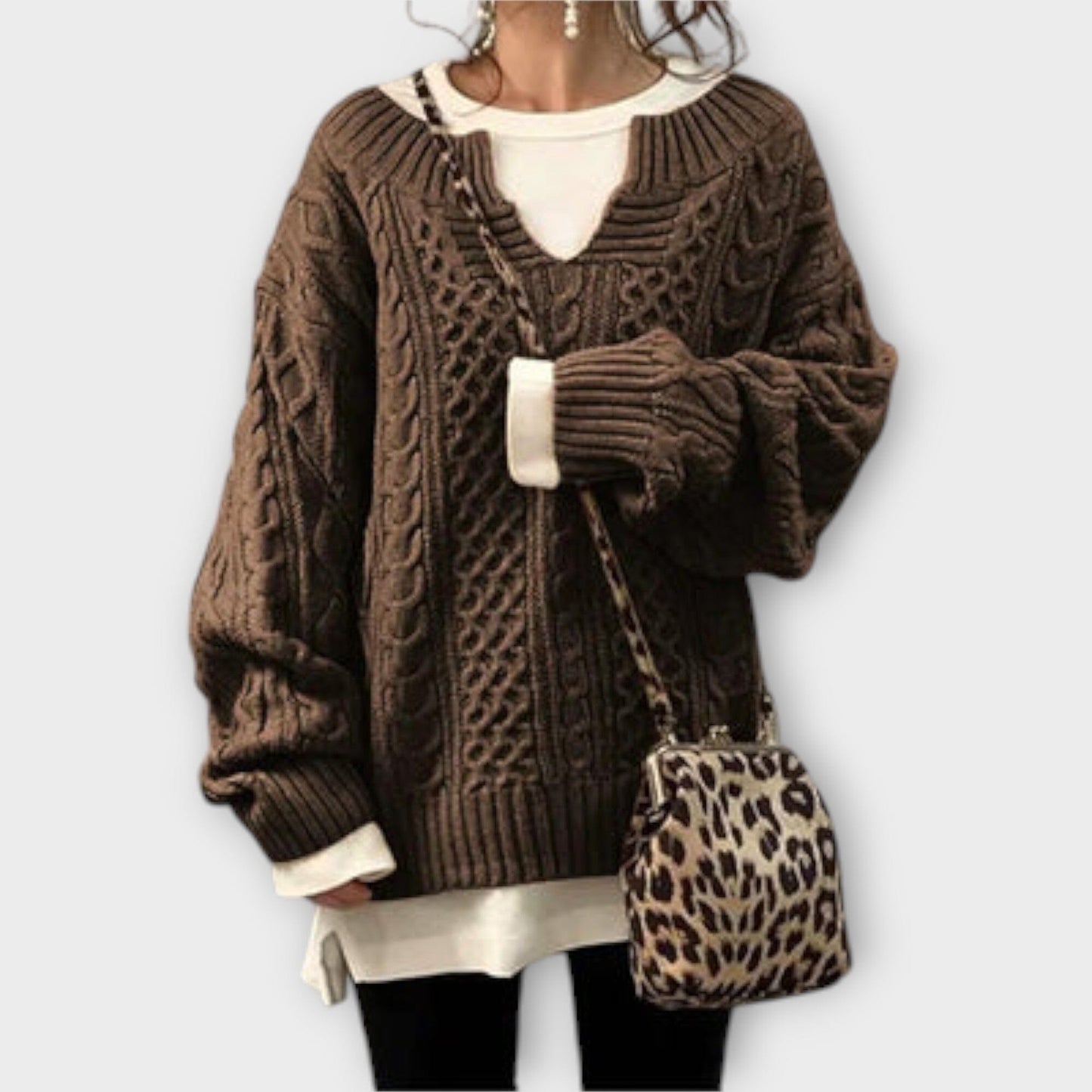 Cozy Large Knitted Jumper Sweater