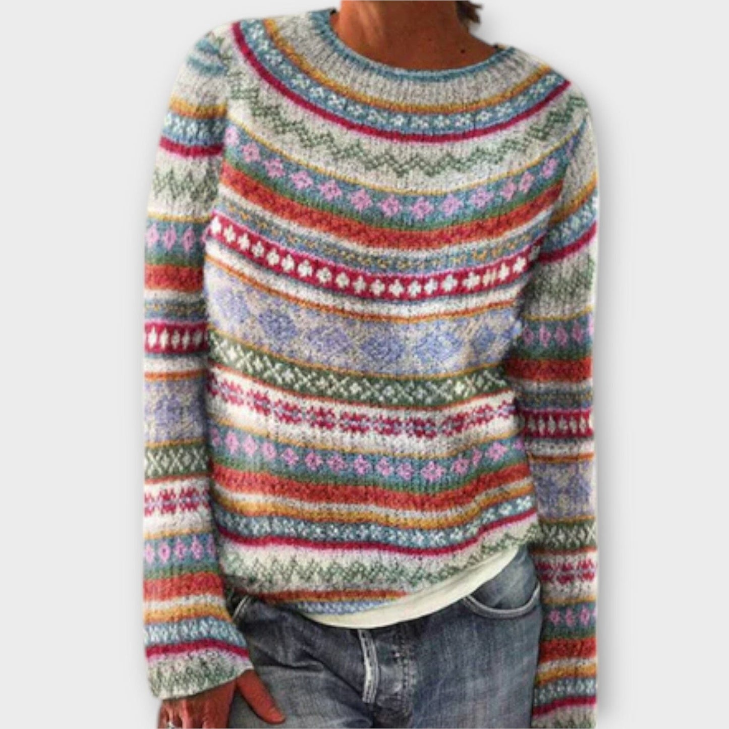 Classic Cable Knit Pullover Sweater