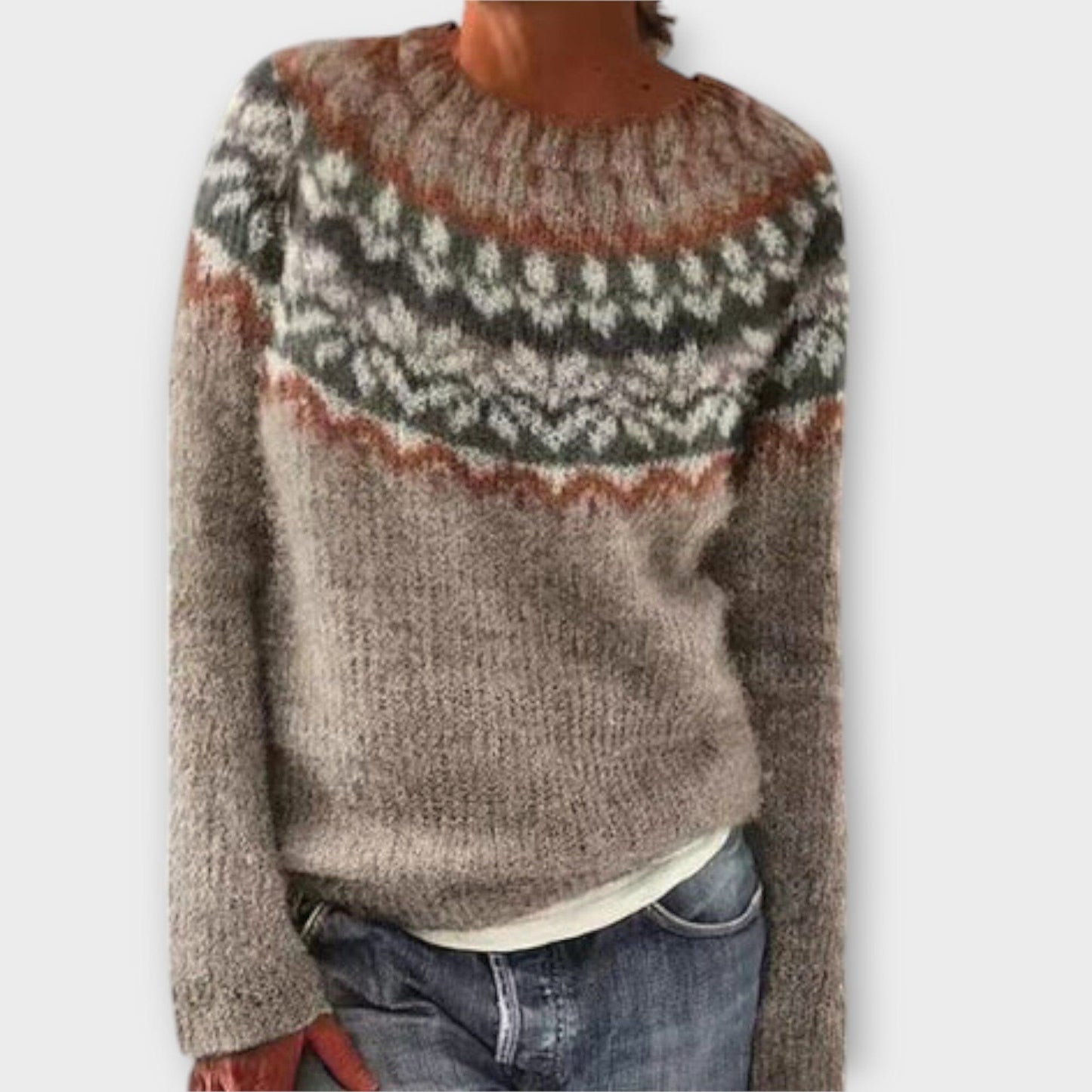 Classic Cable Knit Pullover Sweater