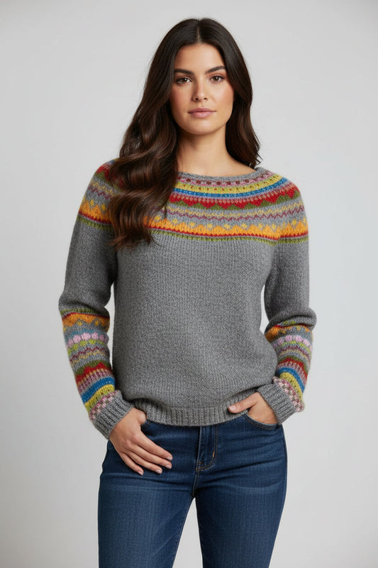 Classic Cable Knit Pullover Sweater - Luxivelle