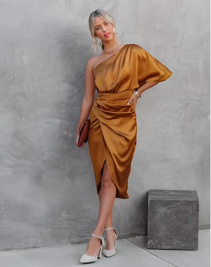 Ofelia | Black Cocktail Dress for Weddings and Parties-1
