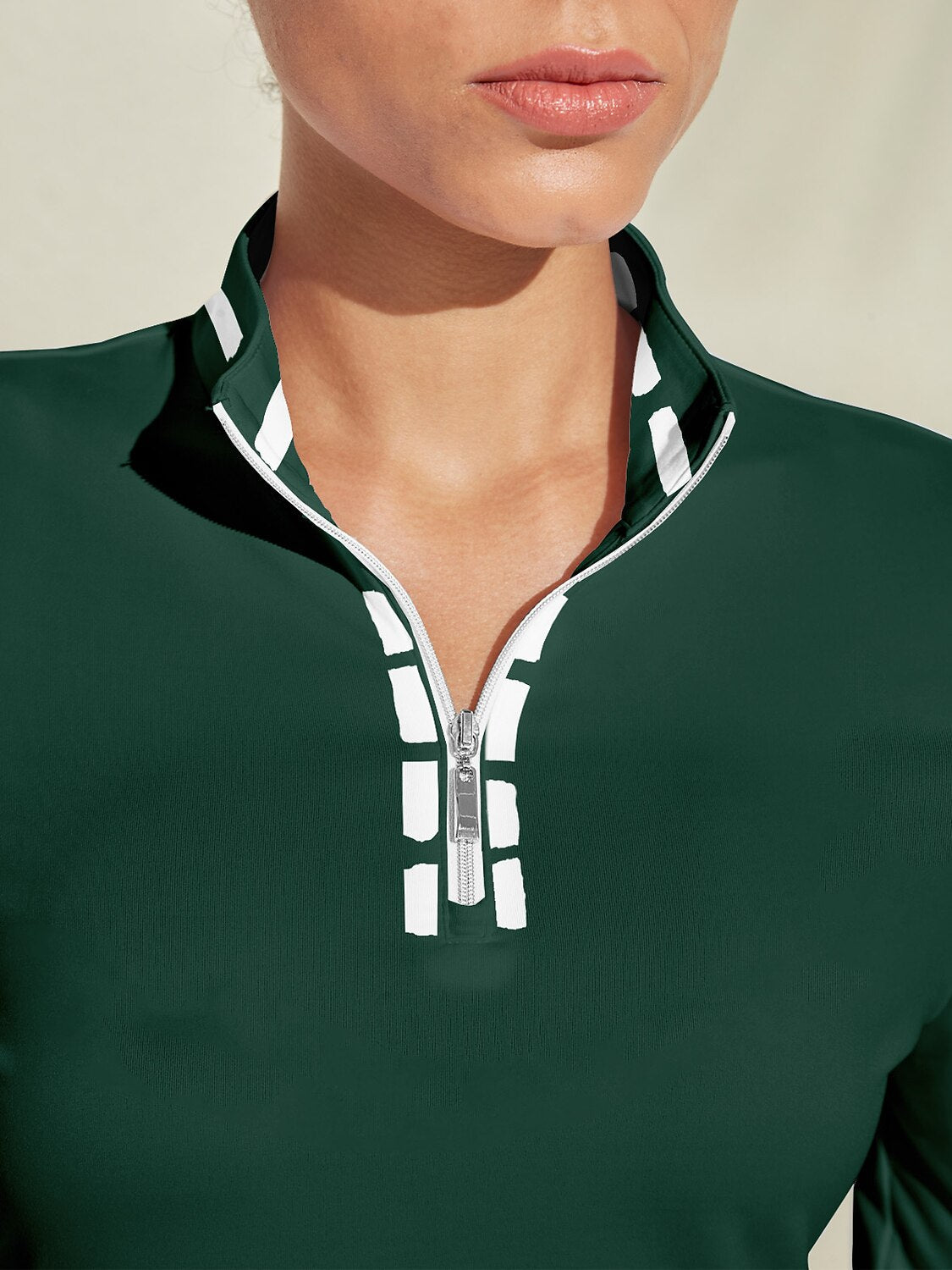 Colorful Marine Sport Quarter Zip Golf Shirt UPF50