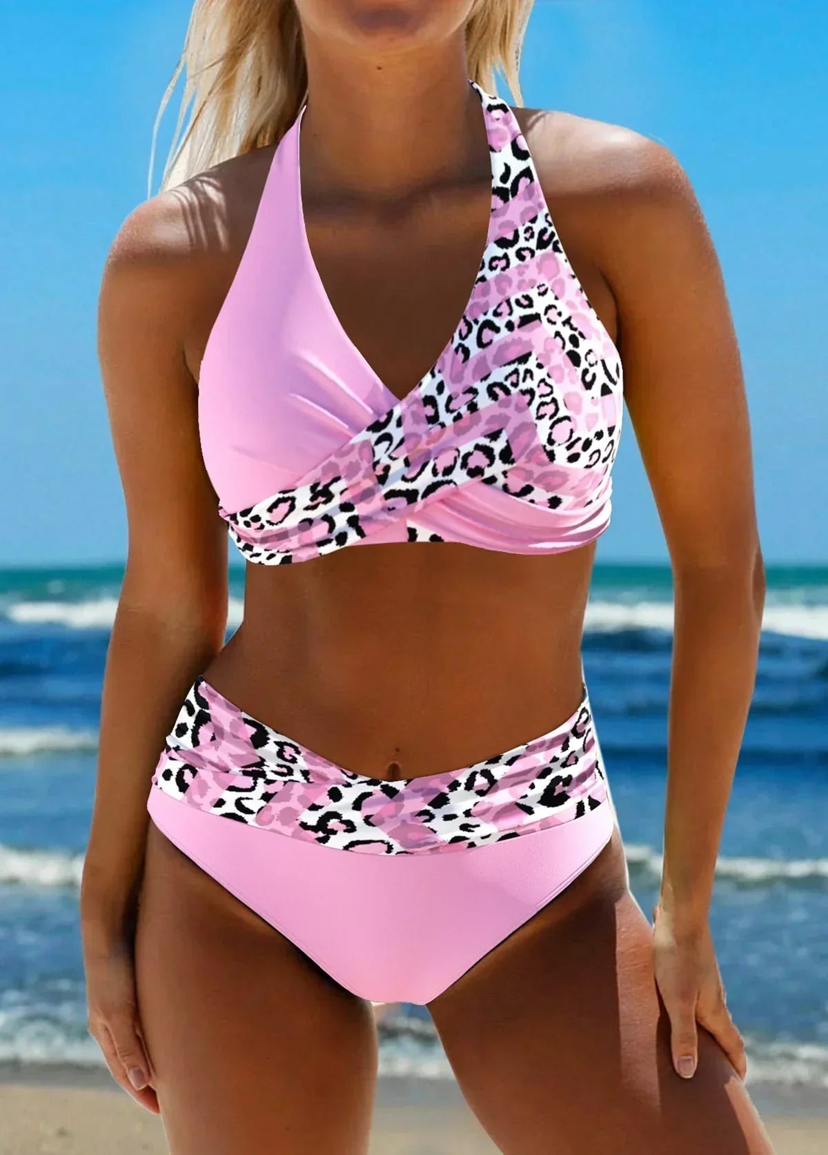 Sexy Cross Front Swimsuit