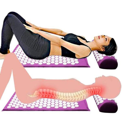 Herbal Massage Mat & Pillow Set - Soothing Back Relief