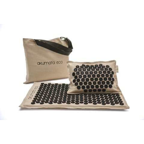 Natural Massage Mat & Pillow Set for Back Pain Relief