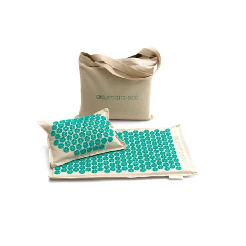 Natural Massage Mat & Pillow Set for Back Pain Relief