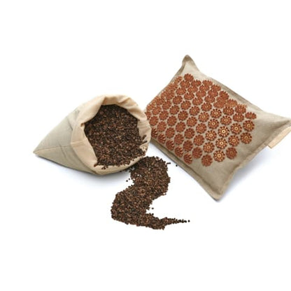 Natural Massage Mat & Pillow Set for Back Pain Relief